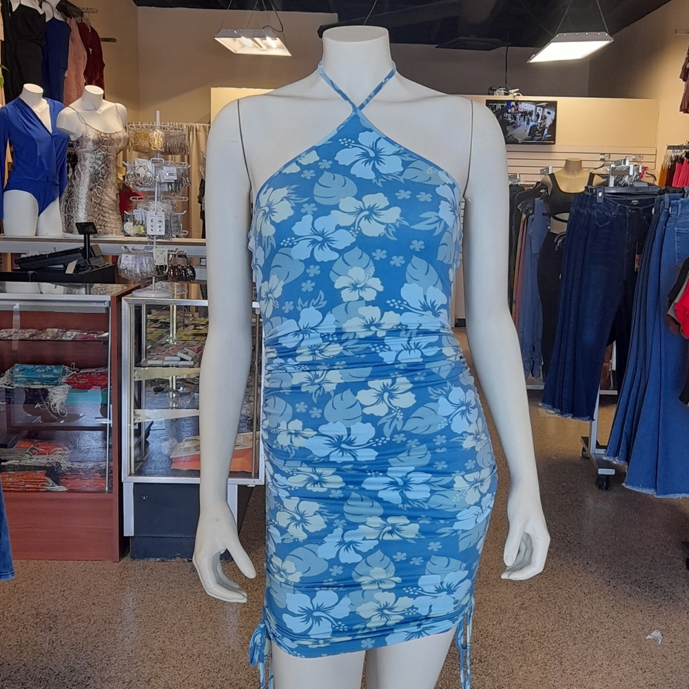 Adjustable Length Blue Sundress